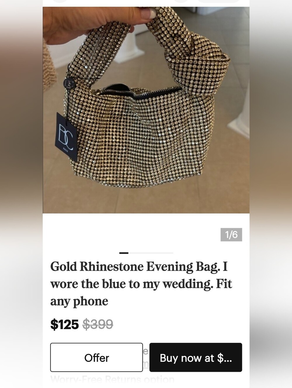 42 GOLD Rinestone Beauty - Picture 8 of 11